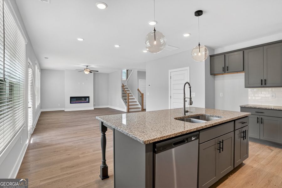 Furnished interior view inside a new home in The Fairways at Mirror Lake, Villa Rica (Image 7).