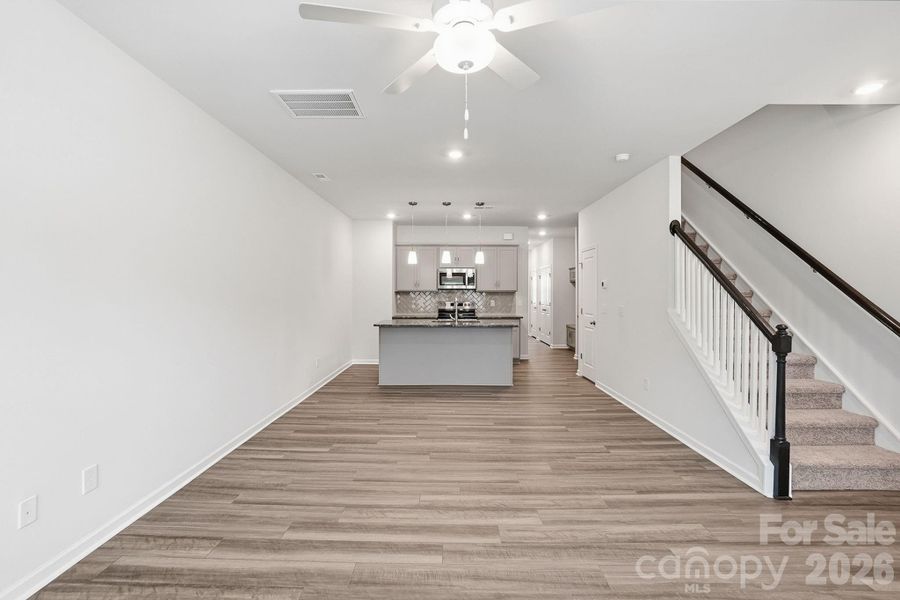 Spacious, unfurnished interior of a new home in Sloan Station, Charlotte (Image 25). Spacious, unfurnished interior of a new home in Sloan Station, Charlotte (Image 25).