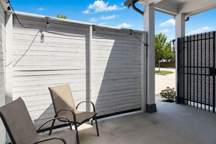 Exterior details and patio area of a home in , Houston (Image 25).