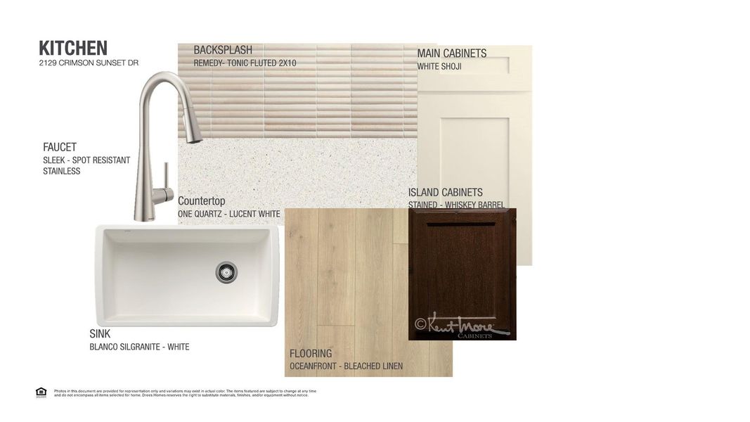 Sample of building materials used in homes in Wolf Ranch West Bend - 70', Georgetown (Image 2).