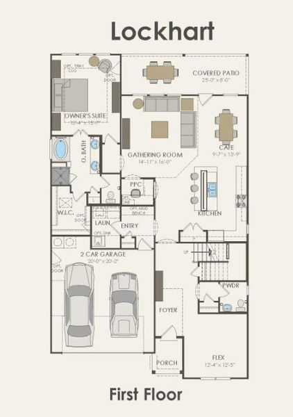 Pulte Homes, Lockhart/B floor plan