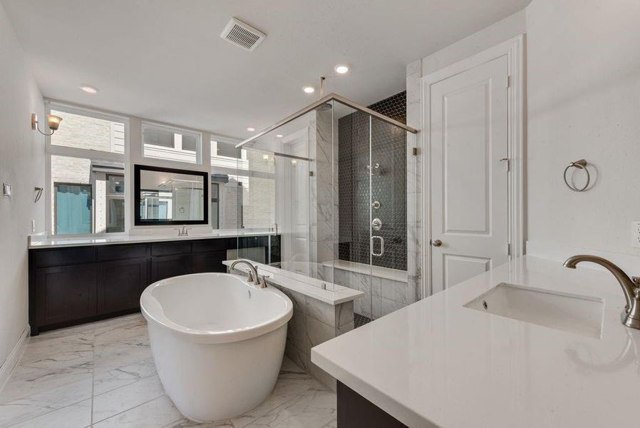 Furnished interior view inside a new home in Wellspring Estates, Celina (Image 10). Furnished interior view inside a new home in Wellspring Estates, Celina (Image 10).