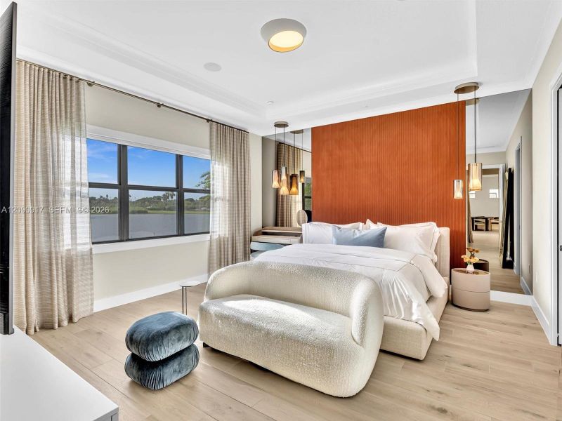 Furnished interior view inside a new home in , Davie (Image 35).