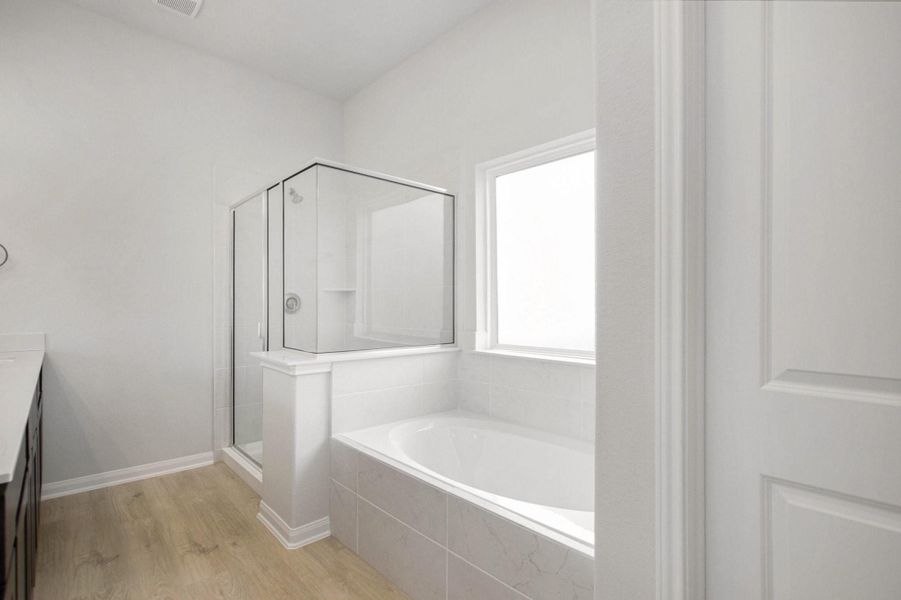 Furnished interior view inside a new home in , Bay City (Image 7). Furnished interior view inside a new home in , Bay City (Image 7).