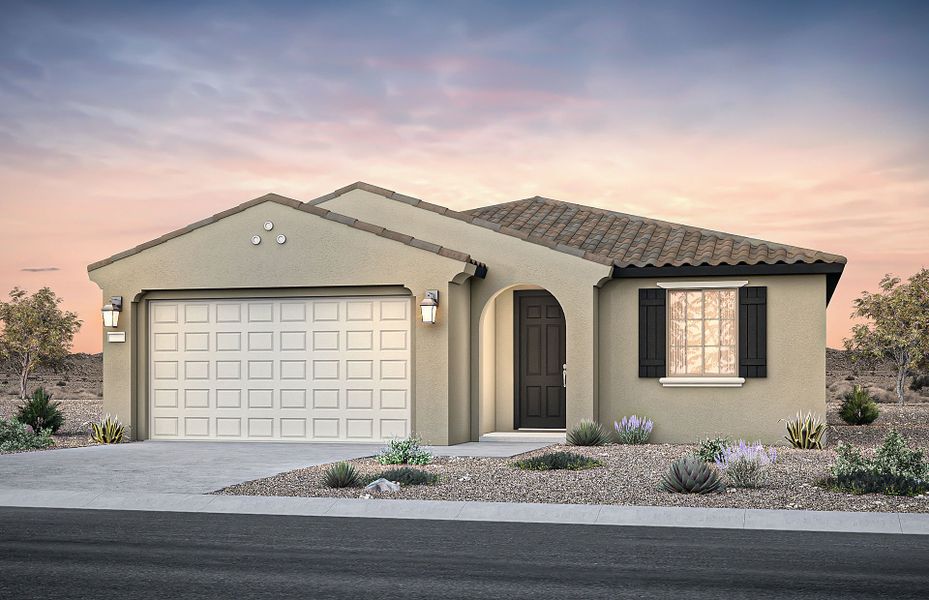 Representative exterior photo of a completed home built from the Barletta by Pulte Homes in Alamar, Avondale, AZ (Image 14).