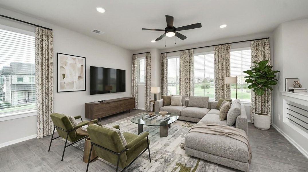 Virtually Staged - Living Room.