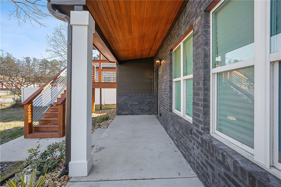 Exterior details and patio area of a home in , Atlanta (Image 27).