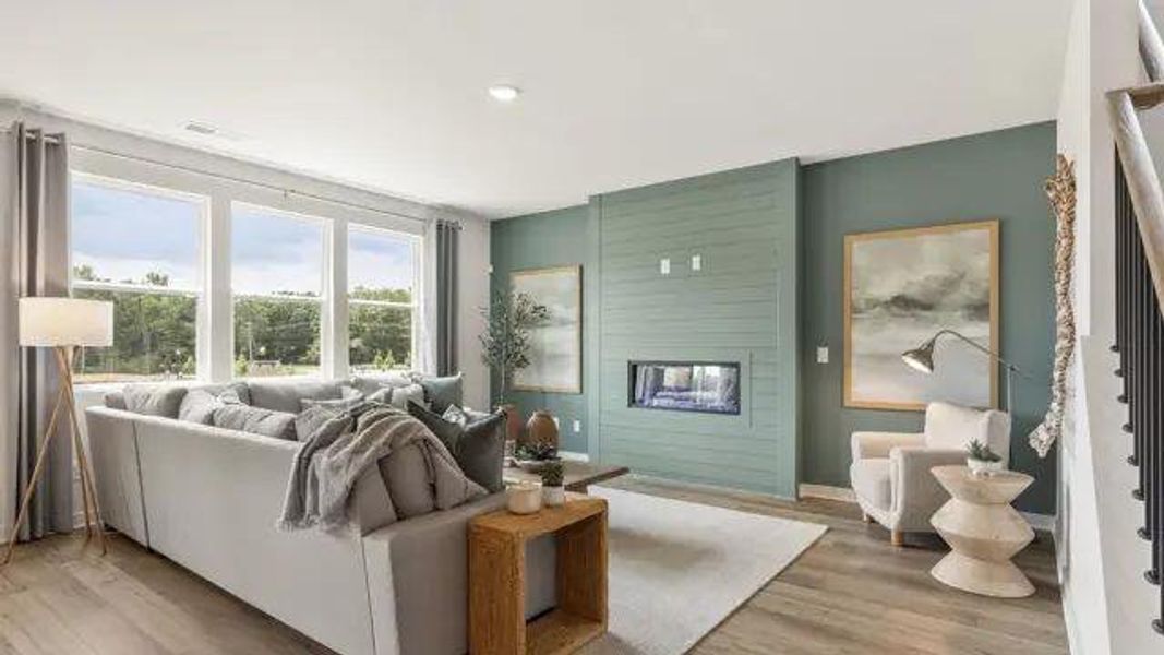 Furnished interior view inside a new home in Reserve at Gum Springs, Jefferson (Image 6).