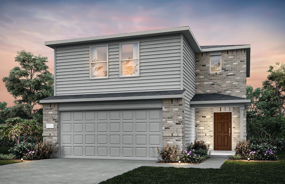 Representative exterior photo of a completed home built from the Comal by Centex in Ashford Crossing, Princeton, TX (Image 21). Representative exterior photo of a completed home built from the Comal by Centex in Ashford Crossing, Princeton, TX (Image 21).