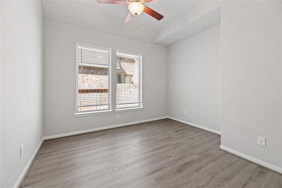 Study/game room with French doors