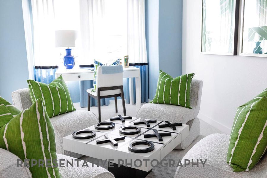 Furnished interior view inside a new home in Wolf Ranch, Georgetown (Image 28).