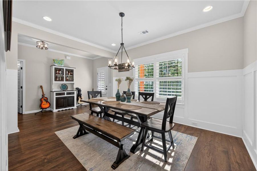 Furnished interior view inside a new home in , Dahlonega (Image 39).