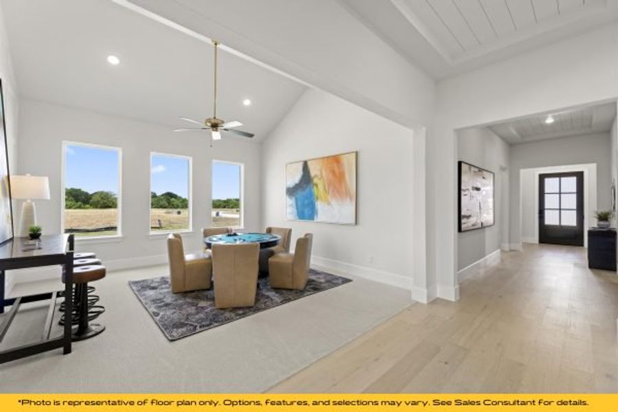 Representative furnished interior of a home built from the St Lucia by Stonefield Homes in Heath Golf and Yacht Club, Rockwall (Image 35).