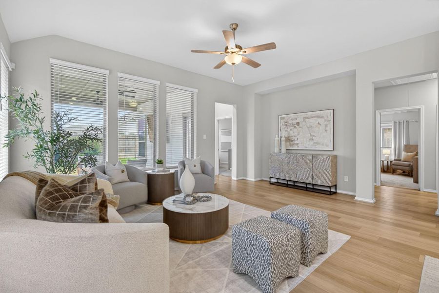 Another view of the living room. Another view of the living room.