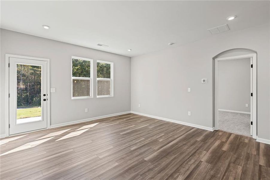 Spacious, unfurnished interior of a new home in Villas at Gold Creek, Dawsonville (Image 33). Spacious, unfurnished interior of a new home in Villas at Gold Creek, Dawsonville (Image 33).