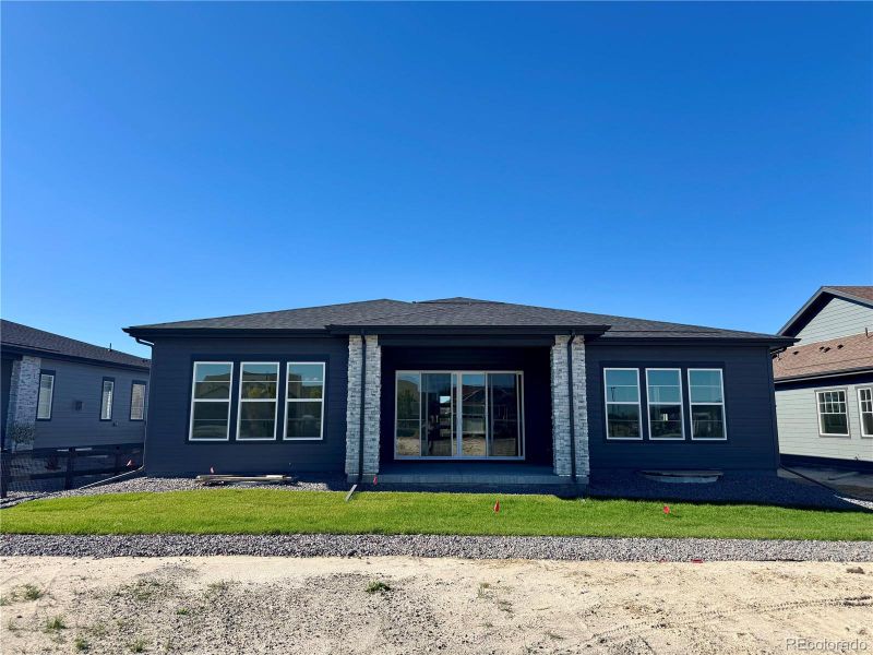 Exterior details and patio area of a home in Hilltop at Inspiration, Aurora (Image 2).