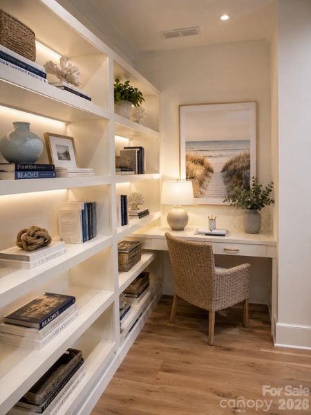 Furnished interior view inside a new home in , Charlotte (Image 12).
