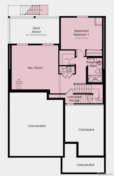 Structural options include: 4-car garage, outdoor living 2, sliding glass door, and finished basement.