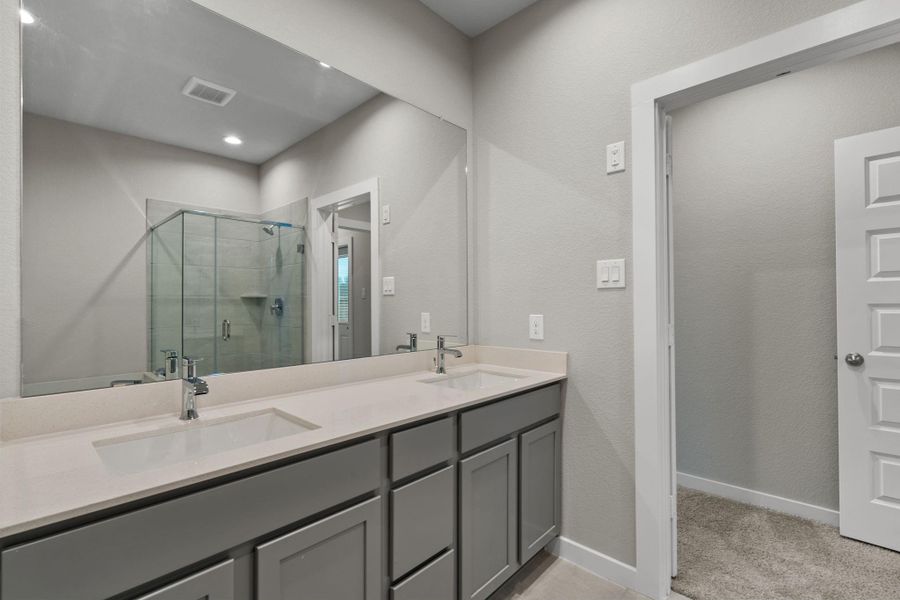 Furnished interior view inside a new home in Cypresswood Landing, Humble (Image 7).