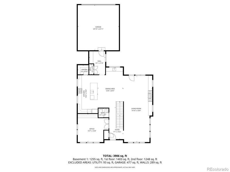 2D floor plan layout of this home in , Denver, CO (Image 6).