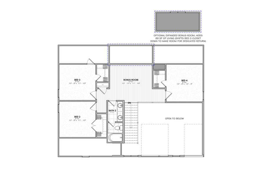 2D floor plan layout for the The Evangeline by Manuel Builders in Chapel Bend, Montgomery, TX (Image 4). 2D floor plan layout for the The Evangeline by Manuel Builders in Chapel Bend, Montgomery, TX (Image 4).