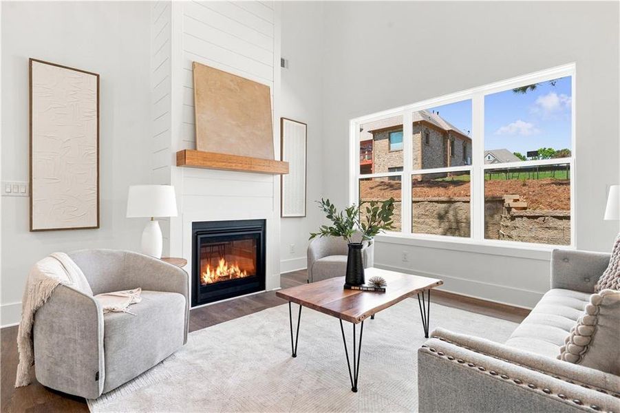 Furnished interior view inside a new home in , Fairburn (Image 37).