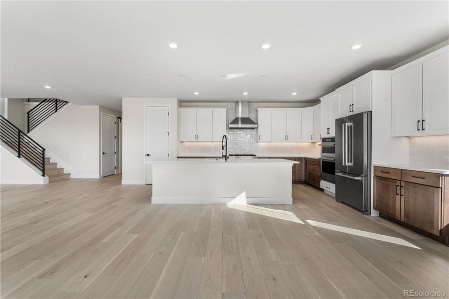 Furnished interior view inside a new home in Gallery at The Canyons, Castle Pines (Image 9).