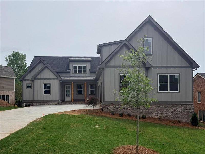 Front exterior of a new home in , Jefferson, GA, highlighting curb appeal (Image 2). Front exterior of a new home in , Jefferson, GA, highlighting curb appeal (Image 2).