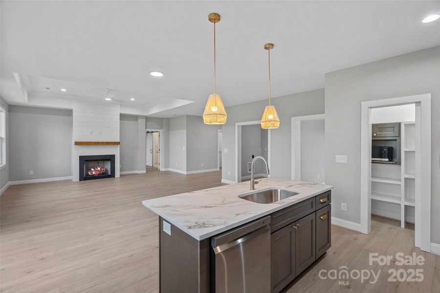 Furnished interior view inside a new home in , Harmony (Image 10).