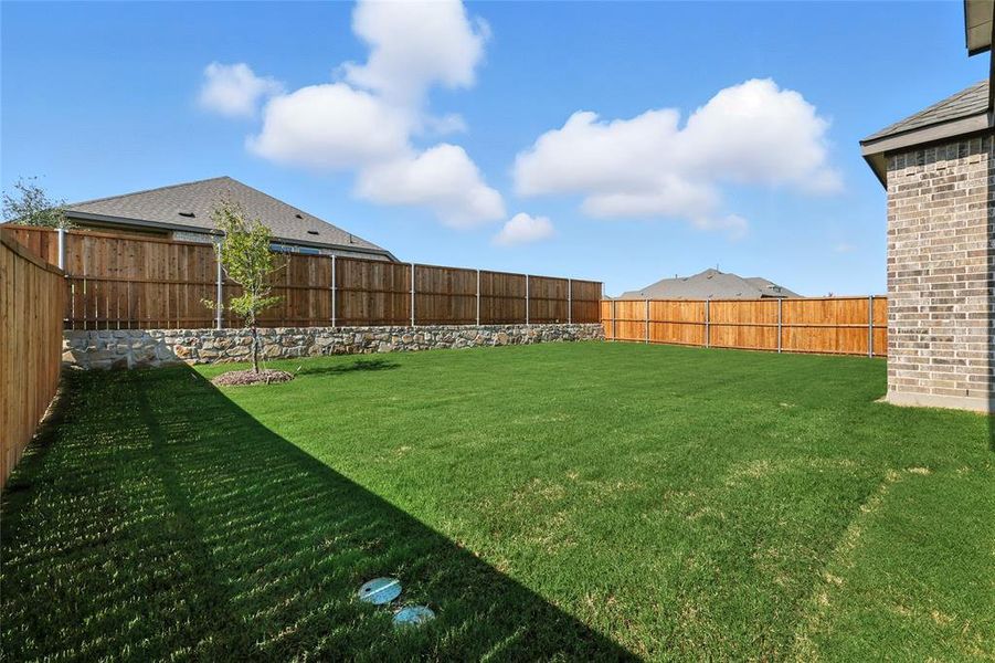 View of fenced backyard View of fenced backyard