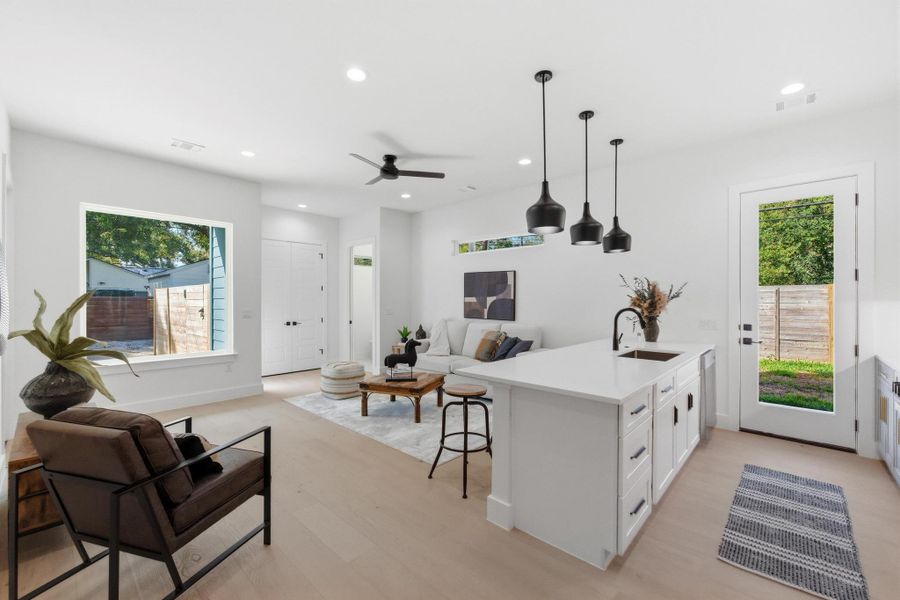 Furnished interior view inside a new home in , Austin (Image 7).