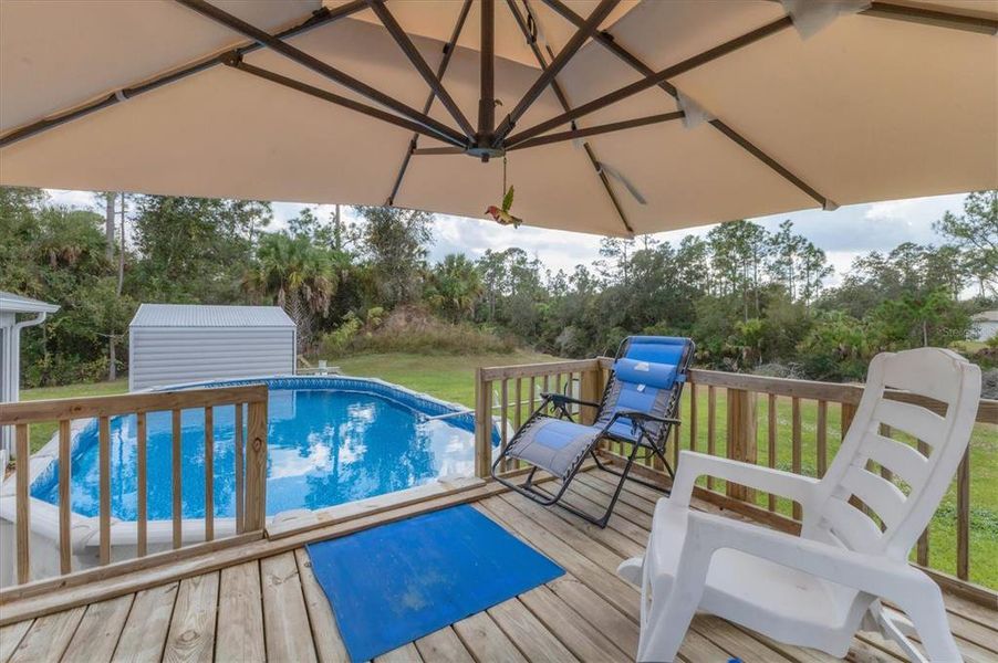 Exterior details and patio area of a home in , North Port (Image 22).