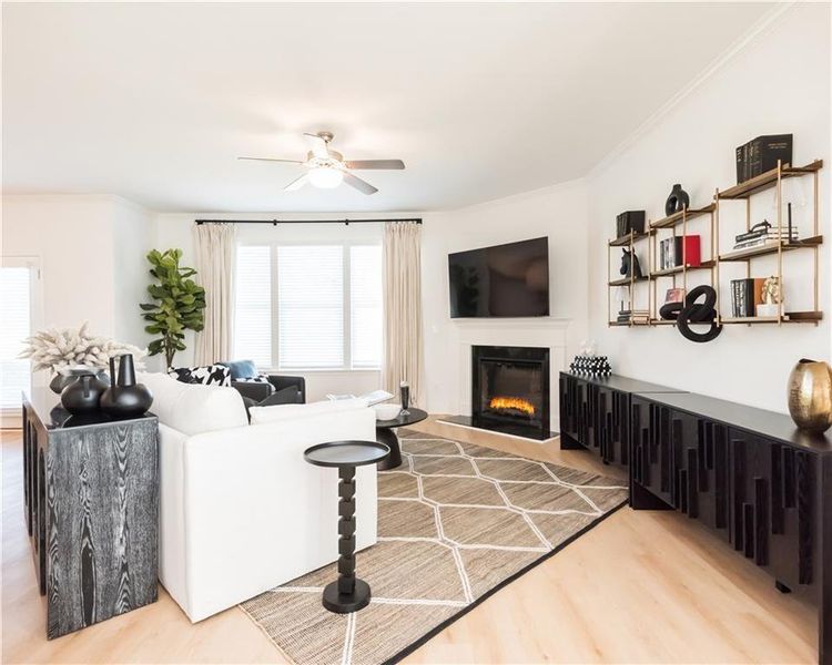 Furnished interior view inside a new home in Stratford Square, Lawrenceville (Image 29).
