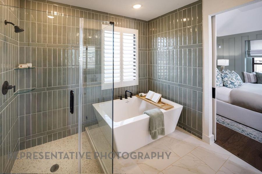 Furnished interior view inside a new home in Easton Park, Austin (Image 17).
