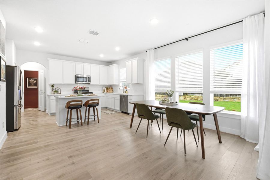 Furnished interior view inside a new home in Sunfield, Buda (Image 12).