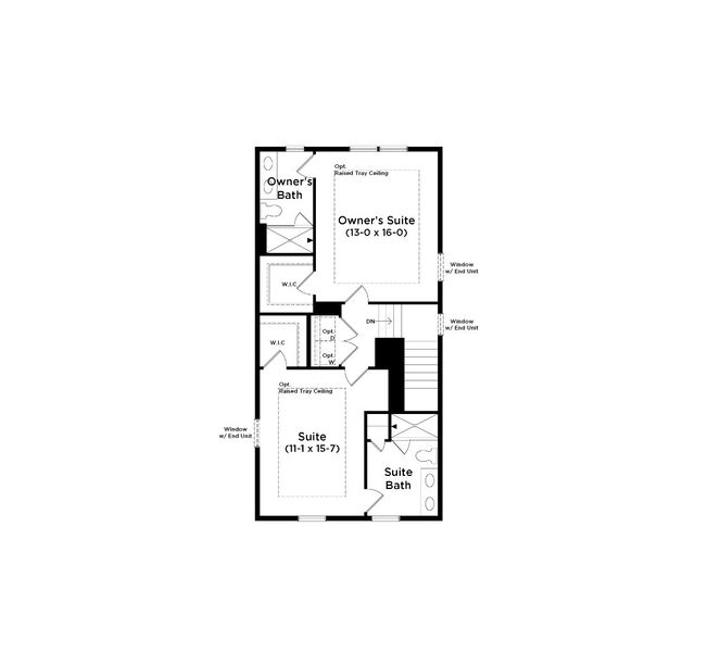 2D floor plan layout of this home in Barrett Pointe, Kennesaw, GA (Image 20).