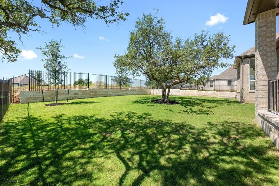 View of fenced backyard View of fenced backyard