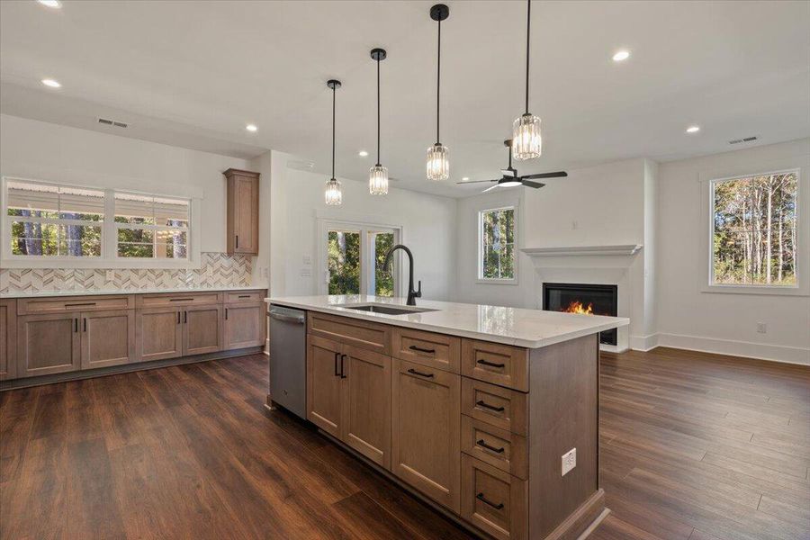 Furnished interior view inside a new home in , Awendaw (Image 15). Furnished interior view inside a new home in , Awendaw (Image 15).