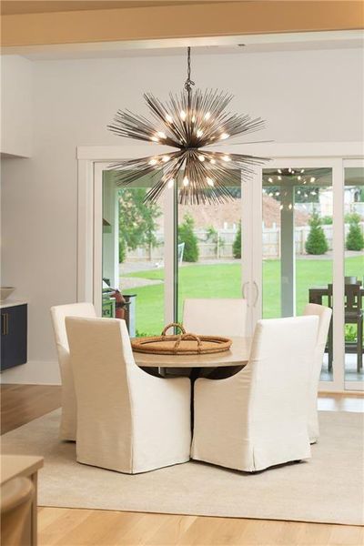 Furnished interior view inside a new home in , Marietta (Image 97).