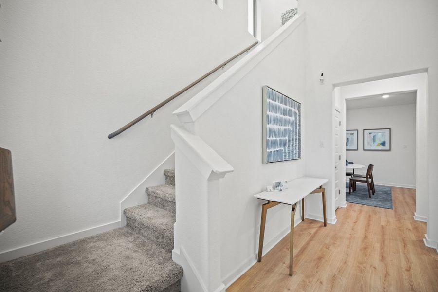 Entryway in the Diamond home plan by Trophy Signature Homes – REPRESENTATIVE PHOTO