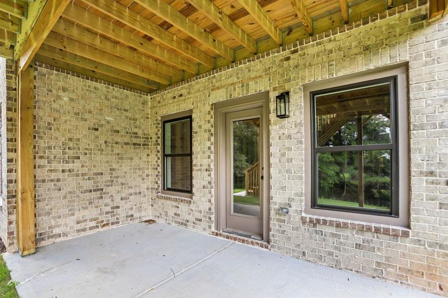 Exterior details and patio area of a home in , Marietta (Image 31).