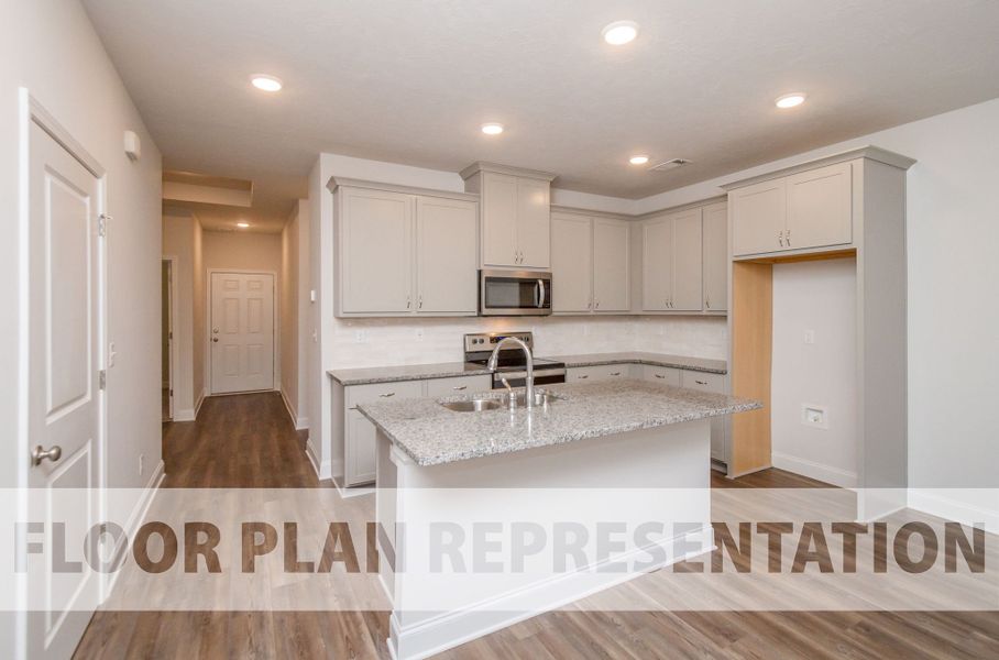 Macon 2-bedroom Kitchen Representation Photo