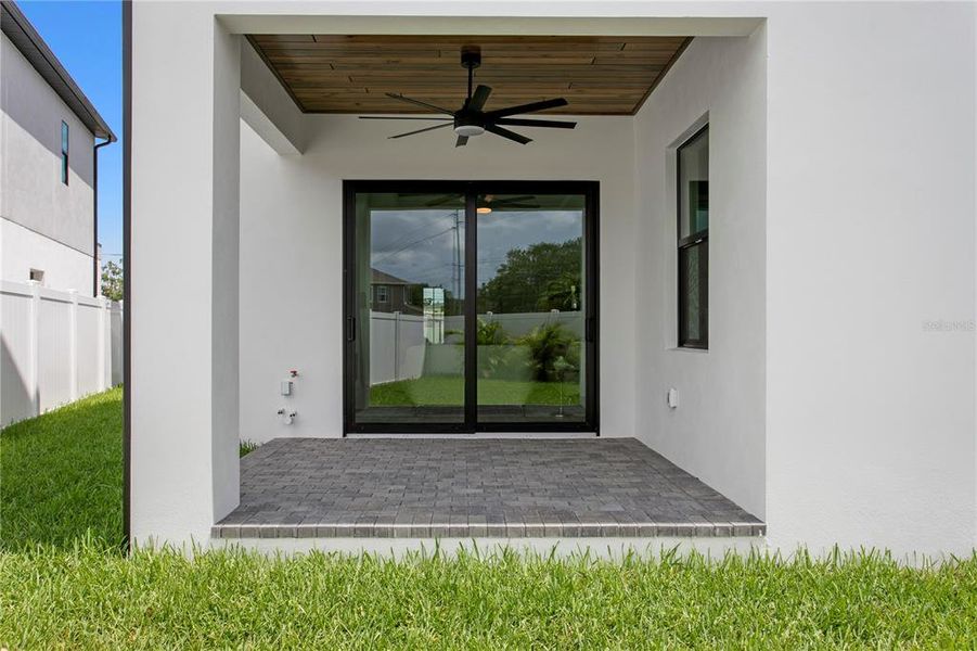Exterior details and patio area of a home in , Tampa (Image 30).