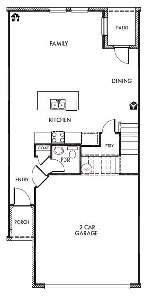 2D floor plan layout of this home in Sereno Oaks at Buckner Terrace, Dallas, TX (Image 2). 2D floor plan layout of this home in Sereno Oaks at Buckner Terrace, Dallas, TX (Image 2).