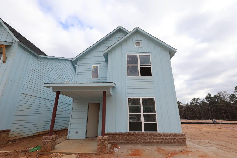 In-progress construction of a new home in Two Step Farm 35', Montgomery, TX (Image 11).