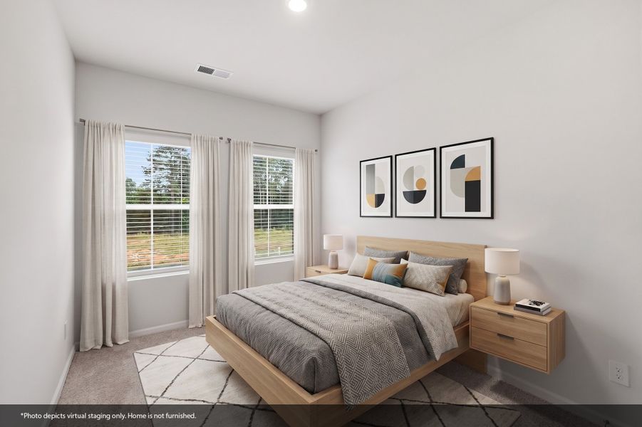 Furnished interior view inside a new home in Nichols Landing, Charlotte (Image 9).
