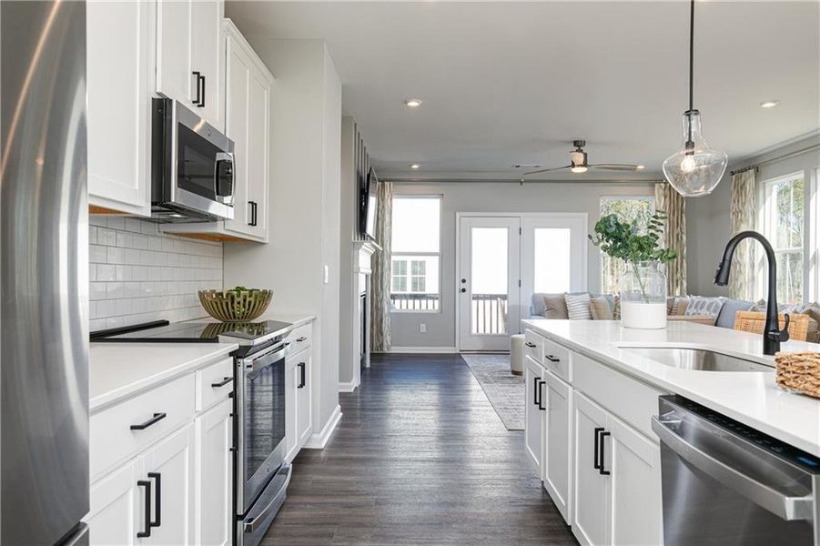 Furnished interior view inside a new home in , Powder Springs (Image 6).