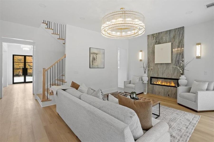 Furnished interior view inside a new home in , Canton (Image 9).