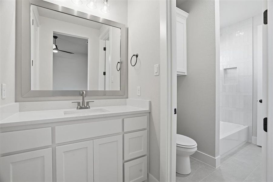 Furnished interior view inside a new home in Aledo Heights - Aledo ISD, Annetta South (Image 16).