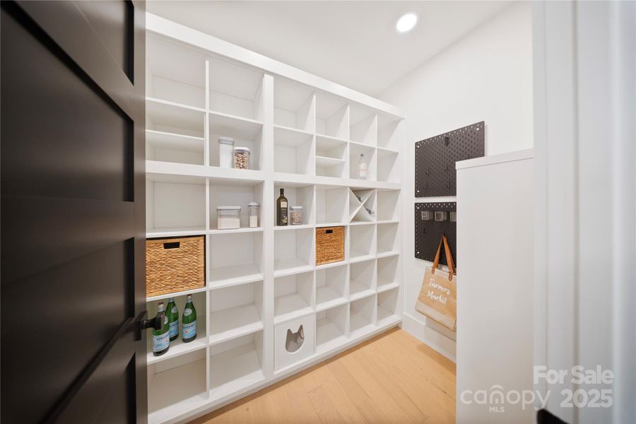 Walk-In Pantry with Custom Shelving Walk-In Pantry with Custom Shelving